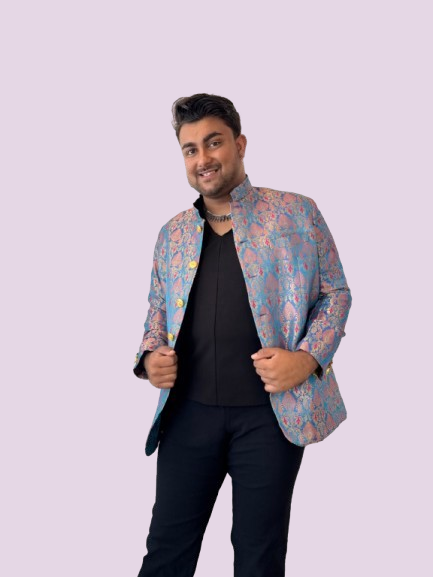 Peacock Garden Brocade Jacket