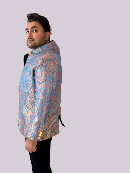 Peacock Garden Brocade Jacket