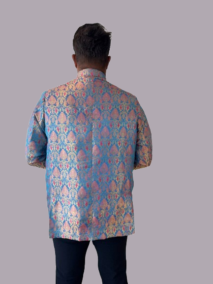 Peacock Garden Brocade Jacket